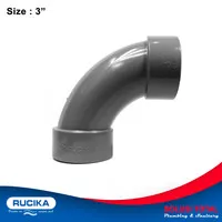 Long Elbow D 3 Inch PVC Elbow D 3" PVC Rucika