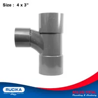 TY 90 Derajat AW 4 x 3 Inch Tee Y 90 AW 4 x 3 PVC Rucika