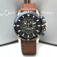 ALEXANDRE CHRISTIE AC6416 AC 6416 MAN BLUE ROSEGOLD Original