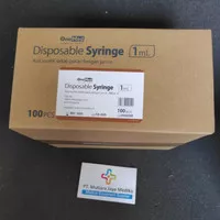 disposible syringe 1ml onemed spuit 1cc suntikan 100pcs/box