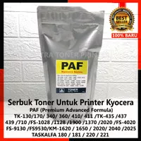 Serbuk Toner PAF printer kyocera 1300/TK130/170/340/360/410/411/M2040