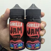 Vape Liquid Gorilla Jam Strawberry 3MG 100ML Liquid Selai Strawberry