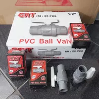 Ball Valve PVC 1/2 / Stop Kran Pvc 1/2 Inch Merk GRT