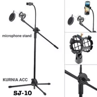Tripod microphone standing holder standing mic + filter microphone