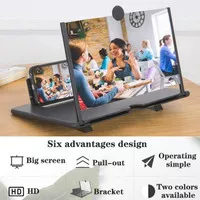 New 12 Inch 3D Mobile Phone Screen Magnifier HD Video Amplifier