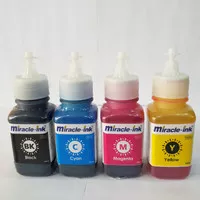 Tinta printer Miracle Ink 100 ml 4 warna untuk Epson-Tinta inkjet