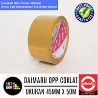 DAIMARU OPP COKLAT - LAKBAN COKLAT - SELOTIP COKLAT - 45mm X 50M