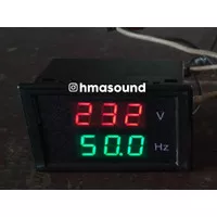 Voltmeter Volt Meter Frekuensi HZ VHZ Digital LED AC 80-300V 45-65Hz