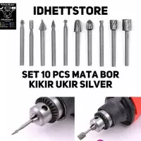 Mata Bor Kikir Ukir Kayu HSS Milling Cutter Mini Grinder Tuner 10 Pcs