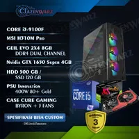 PC Rakitan gaming Ultra dan editing i3 9100f ft gtx 1650 Super Resmi