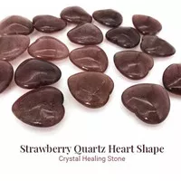 Strawberry Quartz Heart Shape Crystal Healing (BC207)