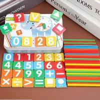 Mainan Edukasi Puzzle Magnet Belajar Berhitung, Intelligence Stick
