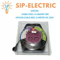 UTICON KABEL ROLL 4 LUBANG 15M / UTICON CABLE REEL 15 METER CR-2815