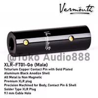 Vermouth - XLR Male Gold Plated, High End Jack Canon