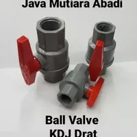 Ball valve drat 1/2" KDJ Bolt FA drat PVC 1/2"Stop kran hendel PVC 3/4