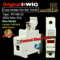 Fuse Holder/Rumah Fuse 10x38/Din rel Holder EWIG model MCB.