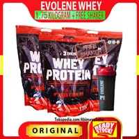 EVOWHEY 1,9KG KG 50 SACHET SUSU SUPLEMEN FITNES EVOLENE WHEY PROTEIN