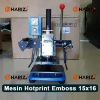 Mesin Emboss Hot Print 15x16 Alat Handpress Stamping Poli Foil Emas