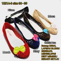 Jelly shoes bara bara sepatu wanita bludru import flatshoes 1221A-6