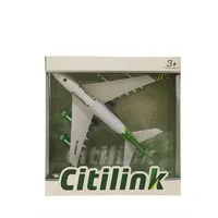 Mainan Diecast Pesawat Air Bus 380 Citilink / Pull Back and Action