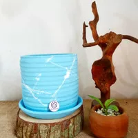 pot tanaman/pot gerabah/pot tanah liat/pot custom warna /pot 16-20 cm