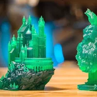 3D print printing 3 tiga dimensi Resin SLA tingkat sangat detail 0.01