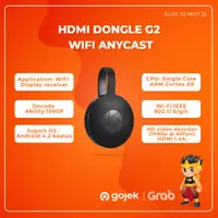 Dongle HDMI Wireless Mirascreen Chromecast Anycast Mirroring G2