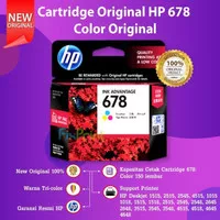 Cartridge HP 678 Color CZ108AA Tinta Printer 3548 4515 4518 4645 4648 - Tri-Color