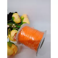 Tali Kulit korea (Wax Cord) 183 orange / bahan craft gelang kalung
