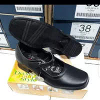 Sepatu Milton pantopel Wanita Paskibra Hitam Size 36-40