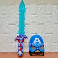 Mainan Anak 1 Set Pedang Topeng Captain Amerika