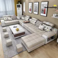 Furniture Sofa Sofa Minimalis Kursi Tamu Leter U Mewah