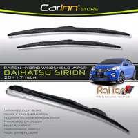 Raiton Sepasang Wiper Hybrid Kaca Depan Mobil Daihatsu Sirion 20"&17"