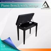 Piano Bench With Storage Black / Kursi Piano / Keyboard Chair