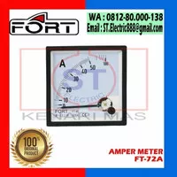 Ampere meter FORT / FT-72A / 0 - 250A/500A / VIA CT /5A CLASS 1.5