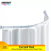 Fantasy Tiang Rail Melengkung Curved Shower Rod Shower Curtain