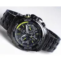 Jam Pria Casio Edifice EQW M710 Black List Yellow Stainless Steel