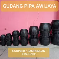 COUPLER PIPA HDPE 75MM (2 1/2 Inch) / SAMBUNGAN FITTING PIPA HDPE 75MM