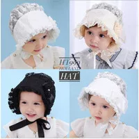 TP39A-new holland baby hat topi anak bayi renda girl cewek renda