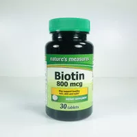 Made in USA Nature`s Measure Biotin mcg 30 Tablets