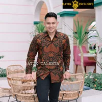 Baju Batik Tunik Modern Lengan Panjang Dolby Lasem Brown Black