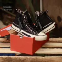 Sepatu Converse All Star High Enshadower Zipper Black White