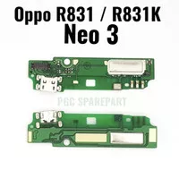 Original Papan Konektor PCB Charger Cas + MIC Oppo R831 - Neo 3