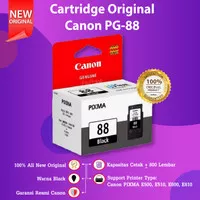 Cartridge Tinta Canon PG88 PG-88 Black Ink Printer E500 E510 E600 E610