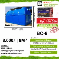 STP / IPAL Biotech Septictank 8000 Liter / 8m3