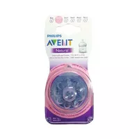 Nipple avent natural 2.0 extra soft 0m+ size 1 dot bayi newborn teat