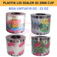 SEAL CUP / LID SEALER/ TUTUP GELAS POLOS BUAH KARTUN ISI 2000 CUP