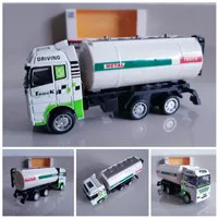 Diecast Mobil Truk Tanki Alloy Pullback - Miniatur Truck Tangki Anak