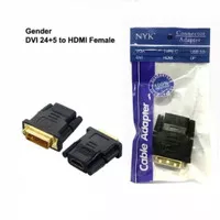 Gender DVI 24+5 to HDMI Female