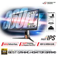 ASUS ROG Swift PG259QN Gaming Monitor 24.5" FHD, IPS, 360Hz, 1ms